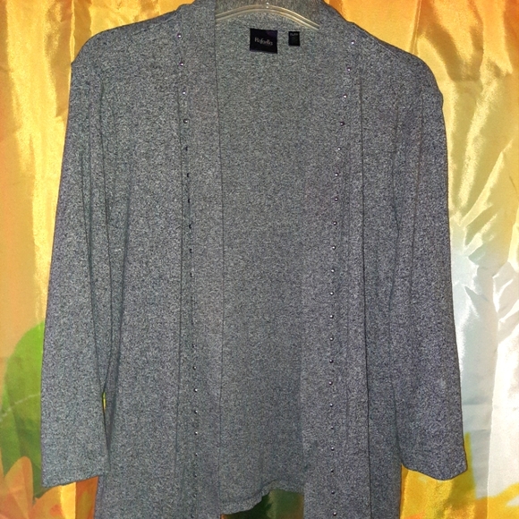 Rafaella Sweaters - Studded Open Cardigan PL/PG